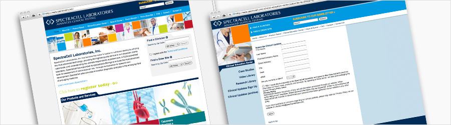 SpectraCell Website - Website design and content...
