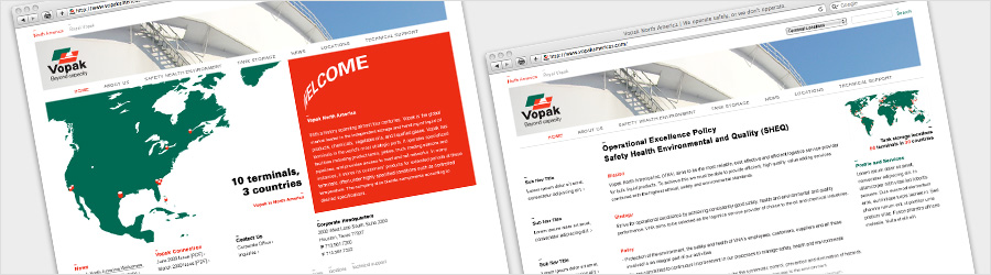 Vopak Website Concept - Vopak North America website...